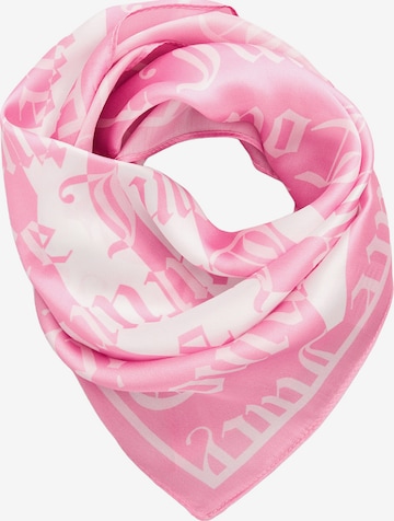 Fular 'TULIP' de la Juicy Couture pe roz: față