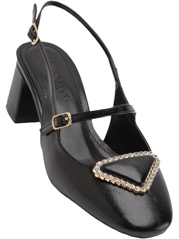 Limoya Slingpumps 'Rosita' in Zwart: voorkant