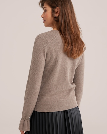 brūns WE Fashion Adīta jaka