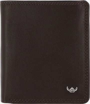 Porte-monnaies 'Polo' GOLDEN HEAD en marron : devant