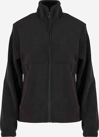 Veste en polaire Urban Classics en noir : devant