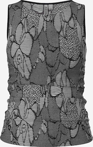 PIECES Top in Schwarz: Vorderseite