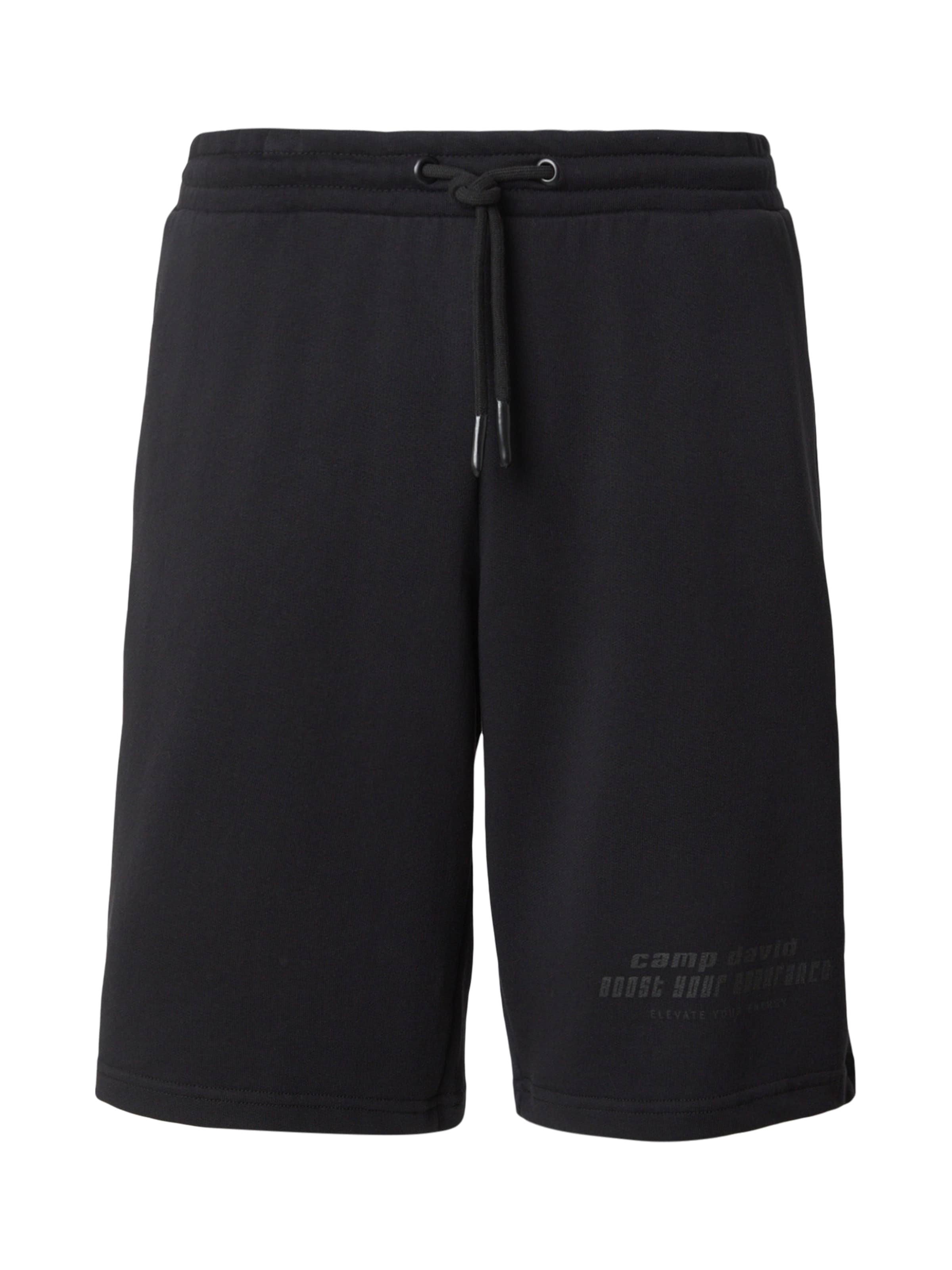 CAMP DAVID - regular Pantalón en negro: frente