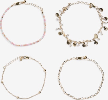 PIECES Rannekoru 'PCEMSA' värissä kulta: etupuoli