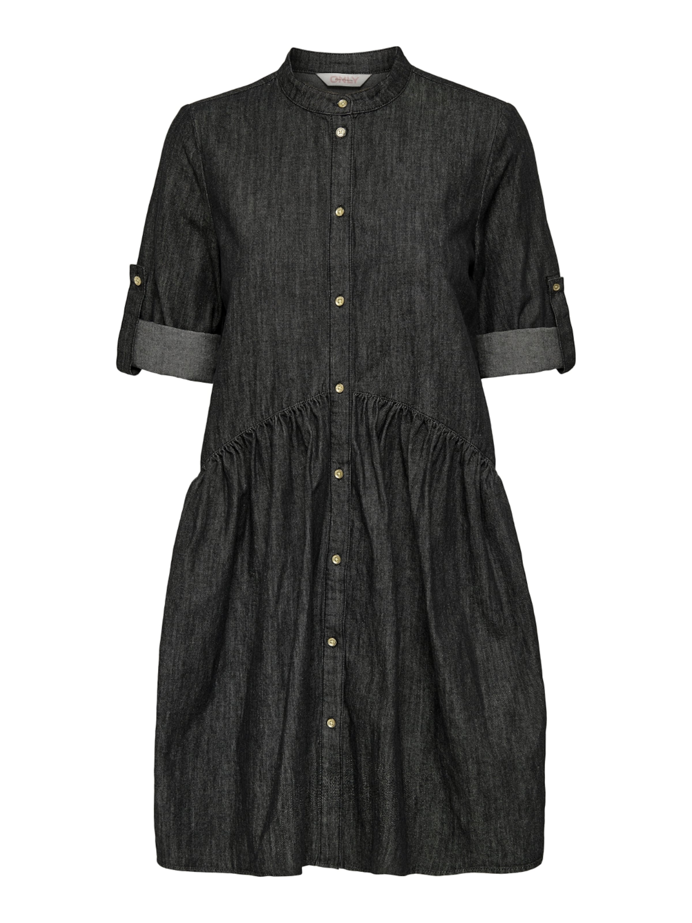 ONLY Платье-рубашка 'Chicago' в Черный: спереди