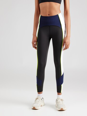 UNDER ARMOUR Skinny Sportbroek 'RUN EVERYWHERE' in Zwart: voorkant