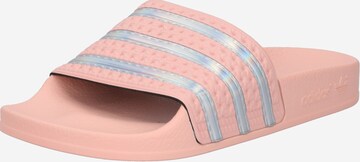 Mule 'Adilette' ADIDAS ORIGINALS en rose : devant