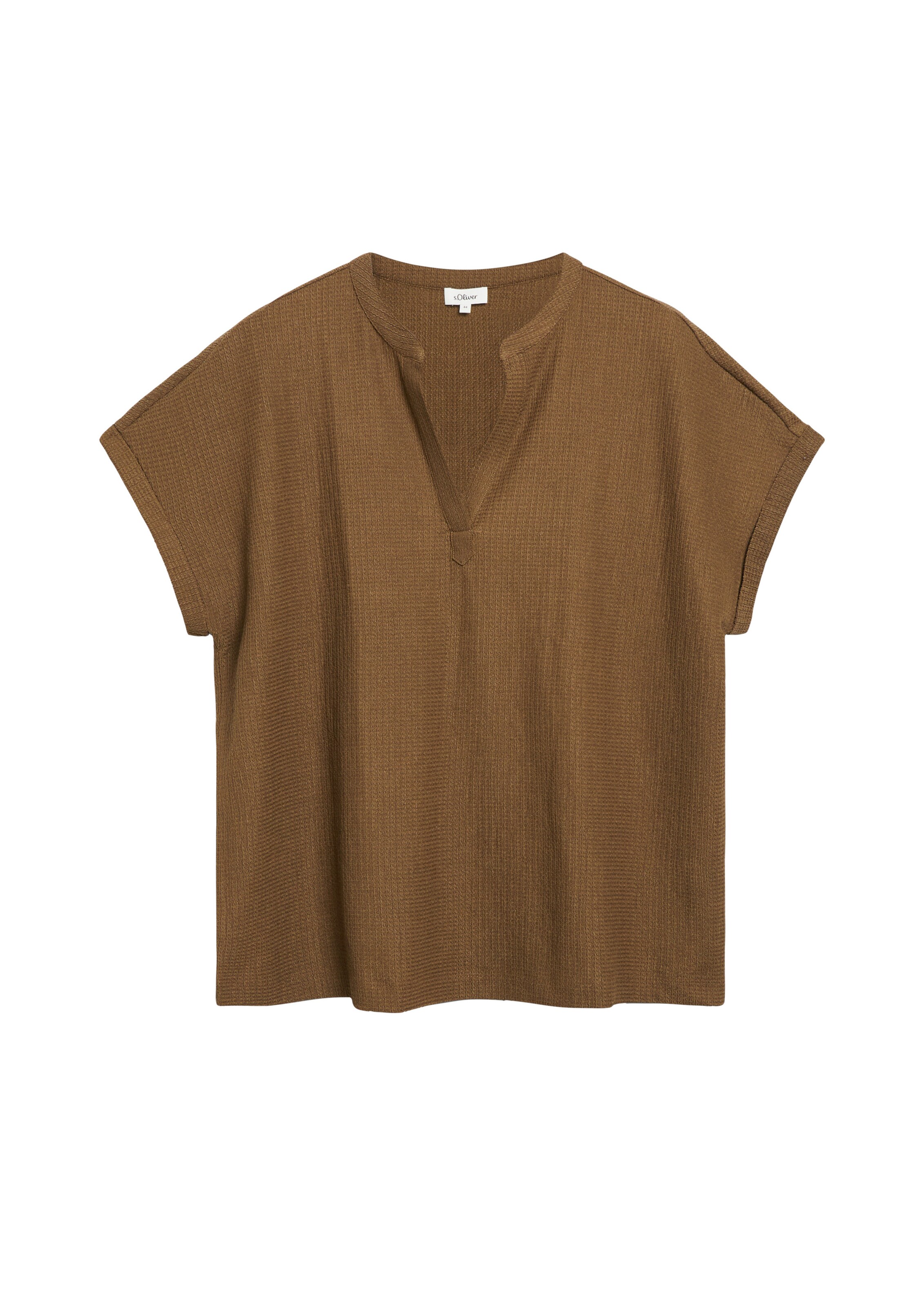 s.Oliver Blouse in Bruin: voorkant