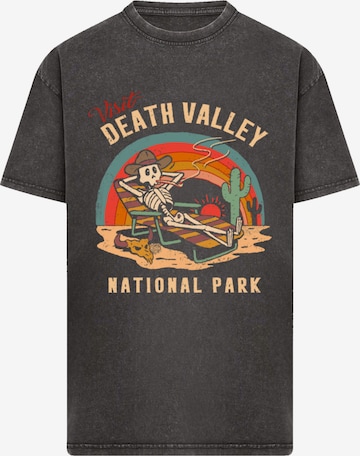 F4NT4STIC Shirt 'US National Parks Visit Death Valley' in Grey: front