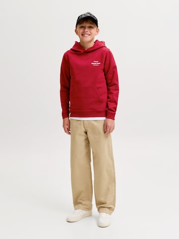 Jack & Jones Junior Sweatshirt 'JORNORREBRO' in Red