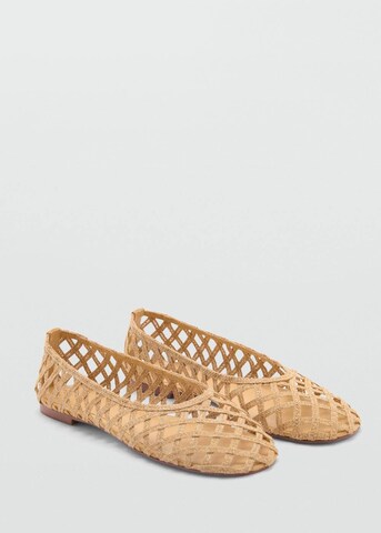 MANGO Ballerina 'Ros' i brun