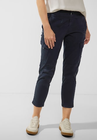 STREET ONE Loose fit Cargo Pants in Blue: front