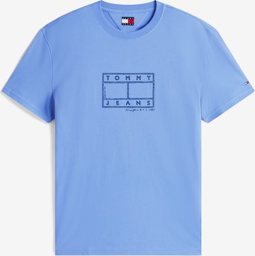 zils Tommy Jeans T-Krekls: no priekšpuses