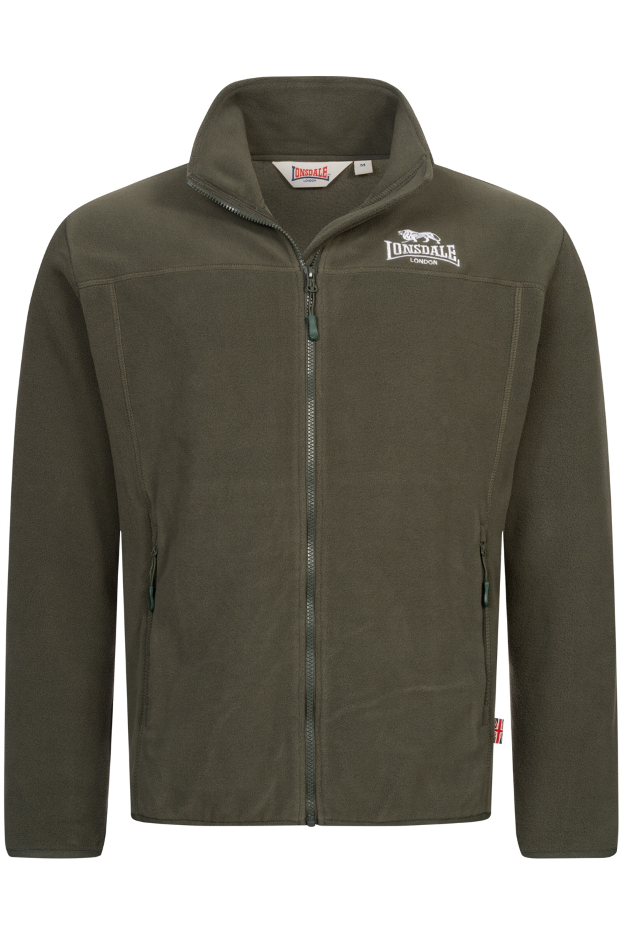 LONSDALE Fliisjakk 'Ardgour', värv roheline: eest vaates