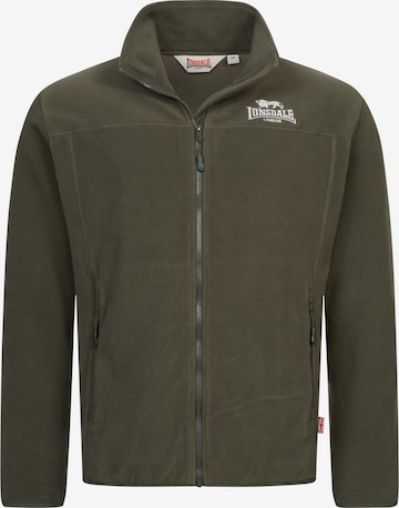 LONSDALE Fliisjakk 'Ardgour', värv roheline: eest vaates