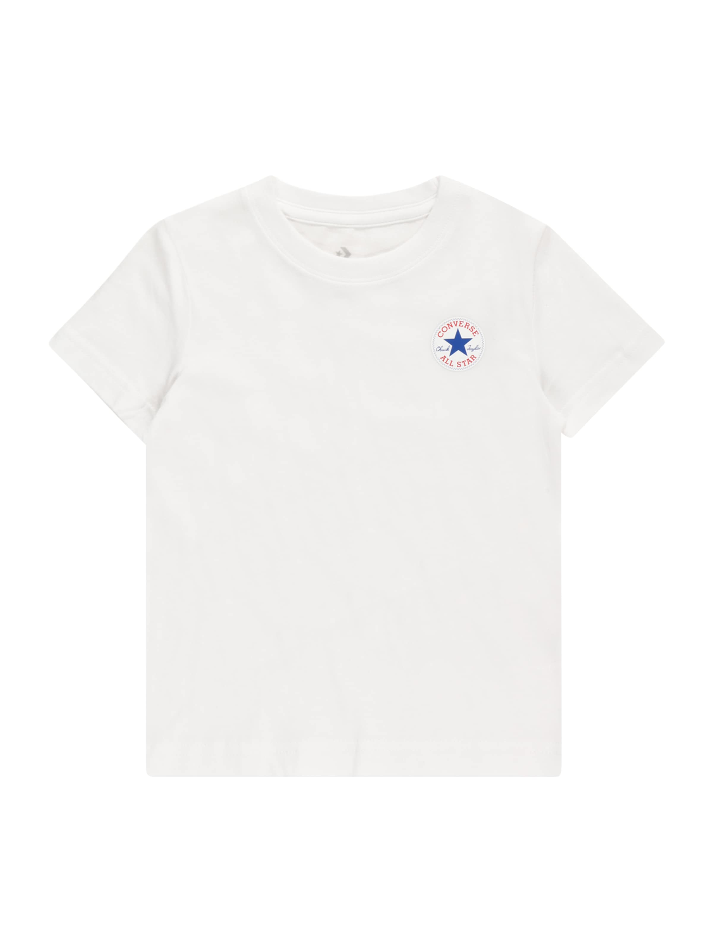 CONVERSE Тениска в бяло: отпред