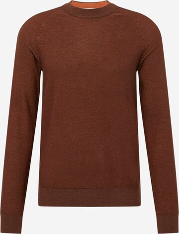 SELECTED HOMME Sweater 'Mesa' in Brown: front