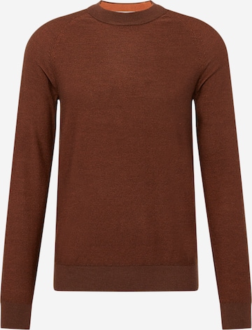 Pull-over 'Mesa' SELECTED HOMME en marron : devant