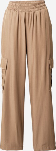 Fransa Regular Cargobroek 'ALLIE' in Beige: voorkant