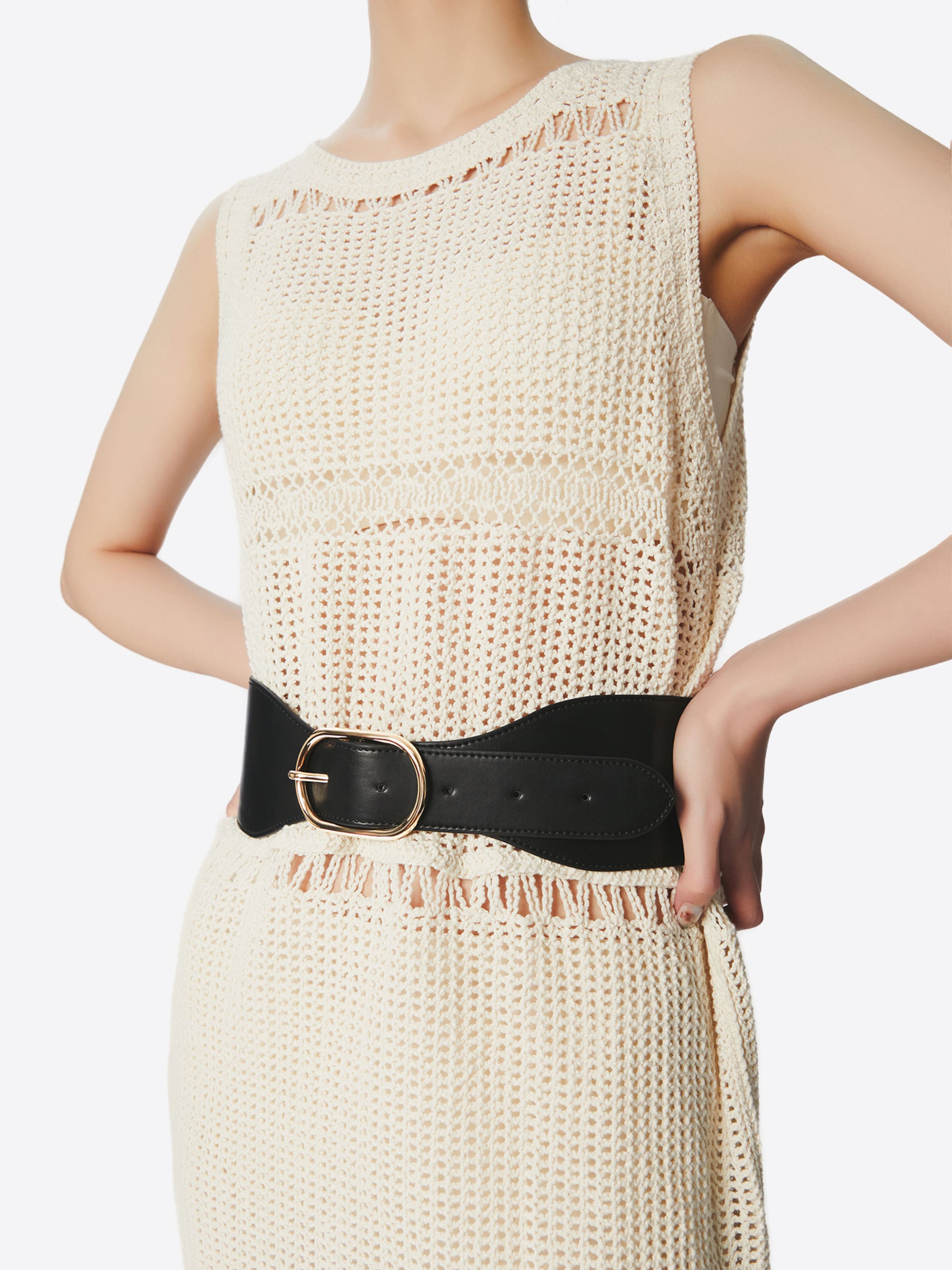 Victoria Hyde Bælte 'Heather' i sort: forside