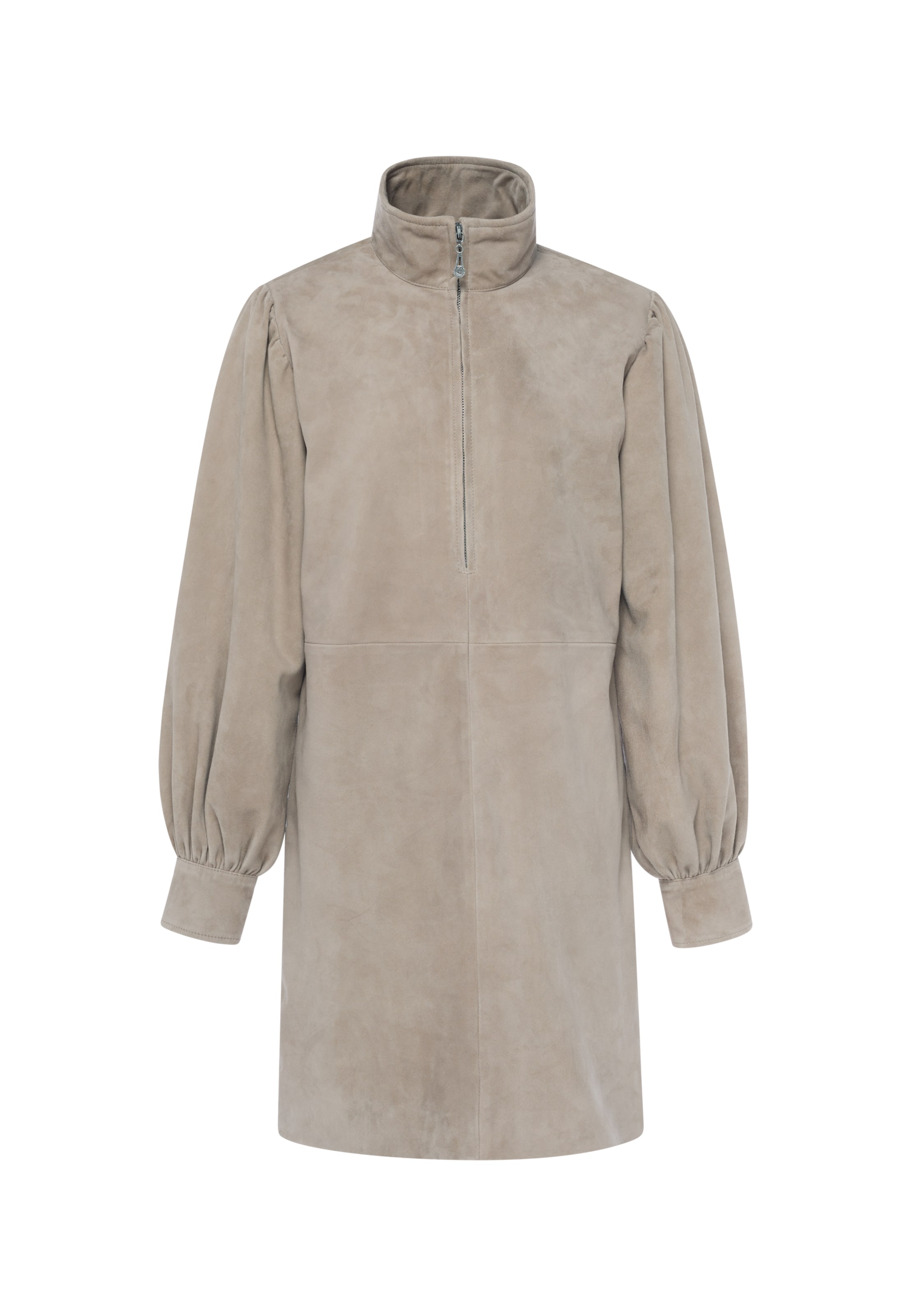 DreiMaster PREMIUM Kleid in Beige: Vorderseite