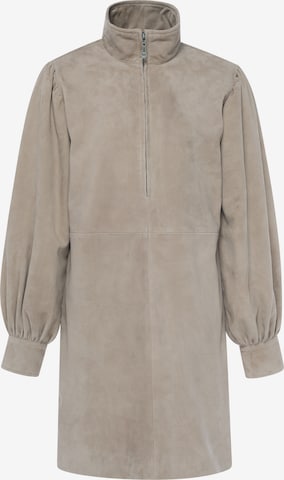 DreiMaster PREMIUM Kleid in Beige: Vorderseite
