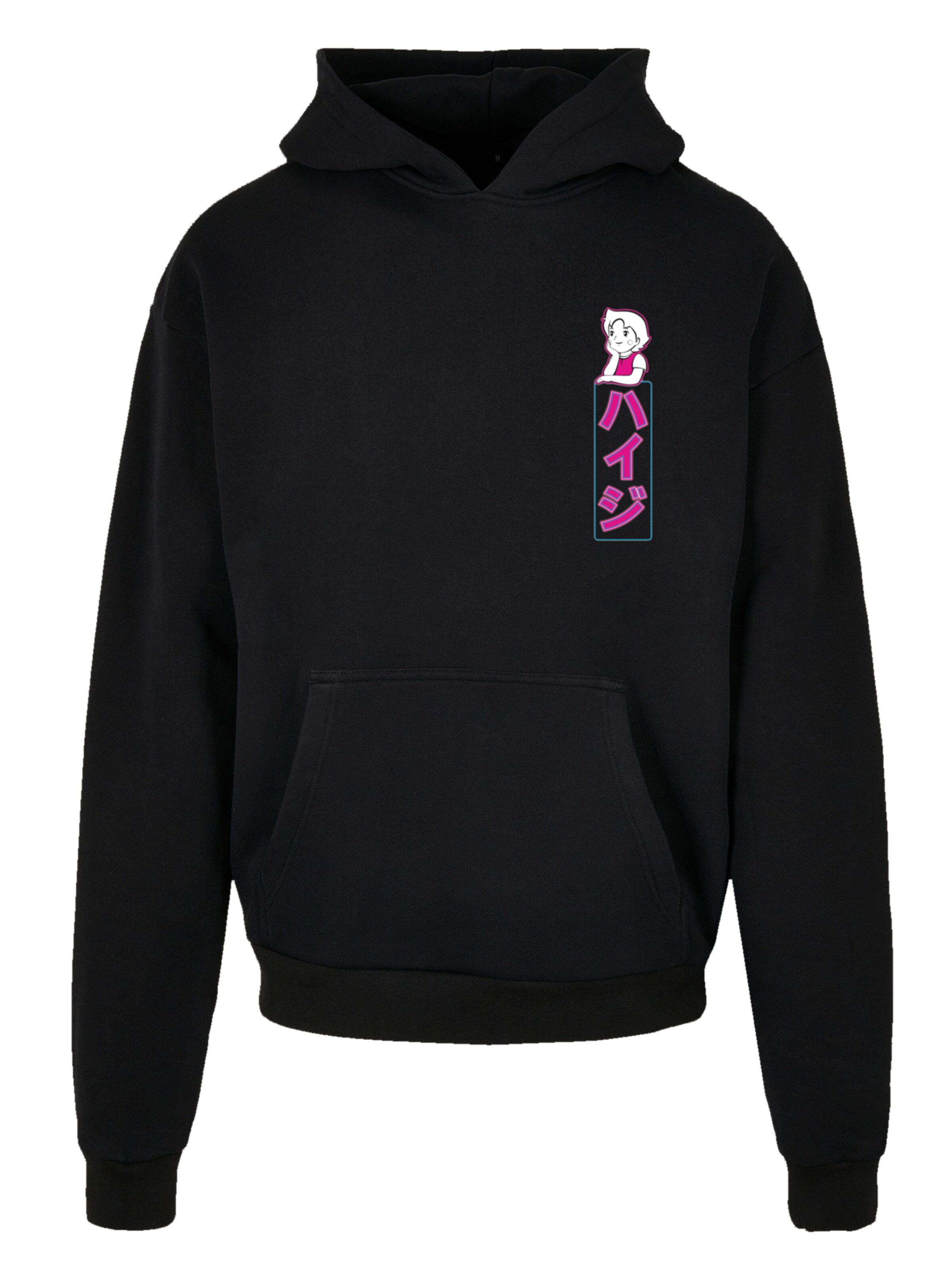 F4NT4STIC Sweatshirt 'Heidi Dream Big Heroes of Childhood' in Zwart: voorkant