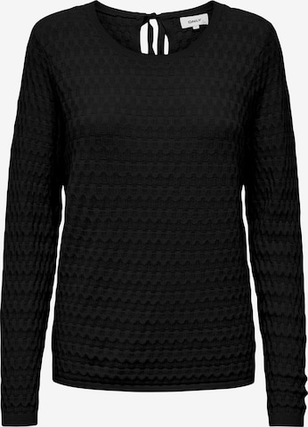 Pull-over 'FAYE' ONLY en noir : devant