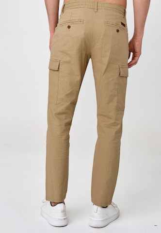 INDICODE JEANS Regular Cargo Pants 'Cagle' in Brown