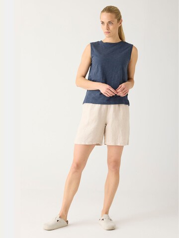 KnowledgeCotton Apparel Loosefit Shorts 'Posey' in Beige: Vorderseite
