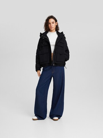 Bershka Between-season jacket in Black