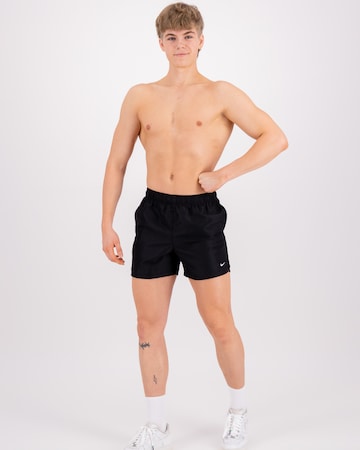 Nike Swim Regular Athletic Swim Trunks in Black