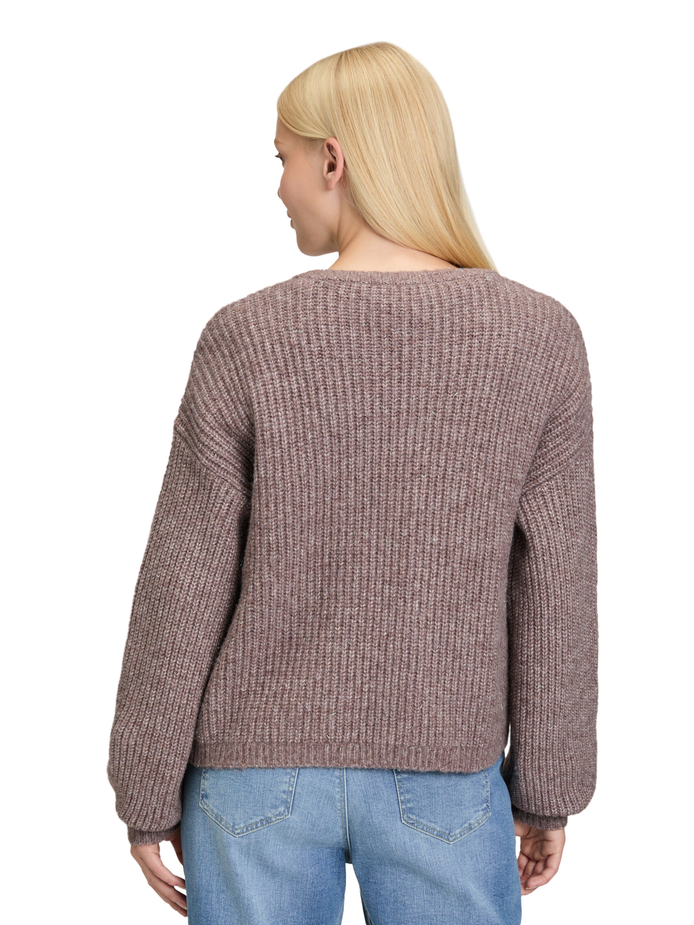 Cartoon Knit cardigan in Purple