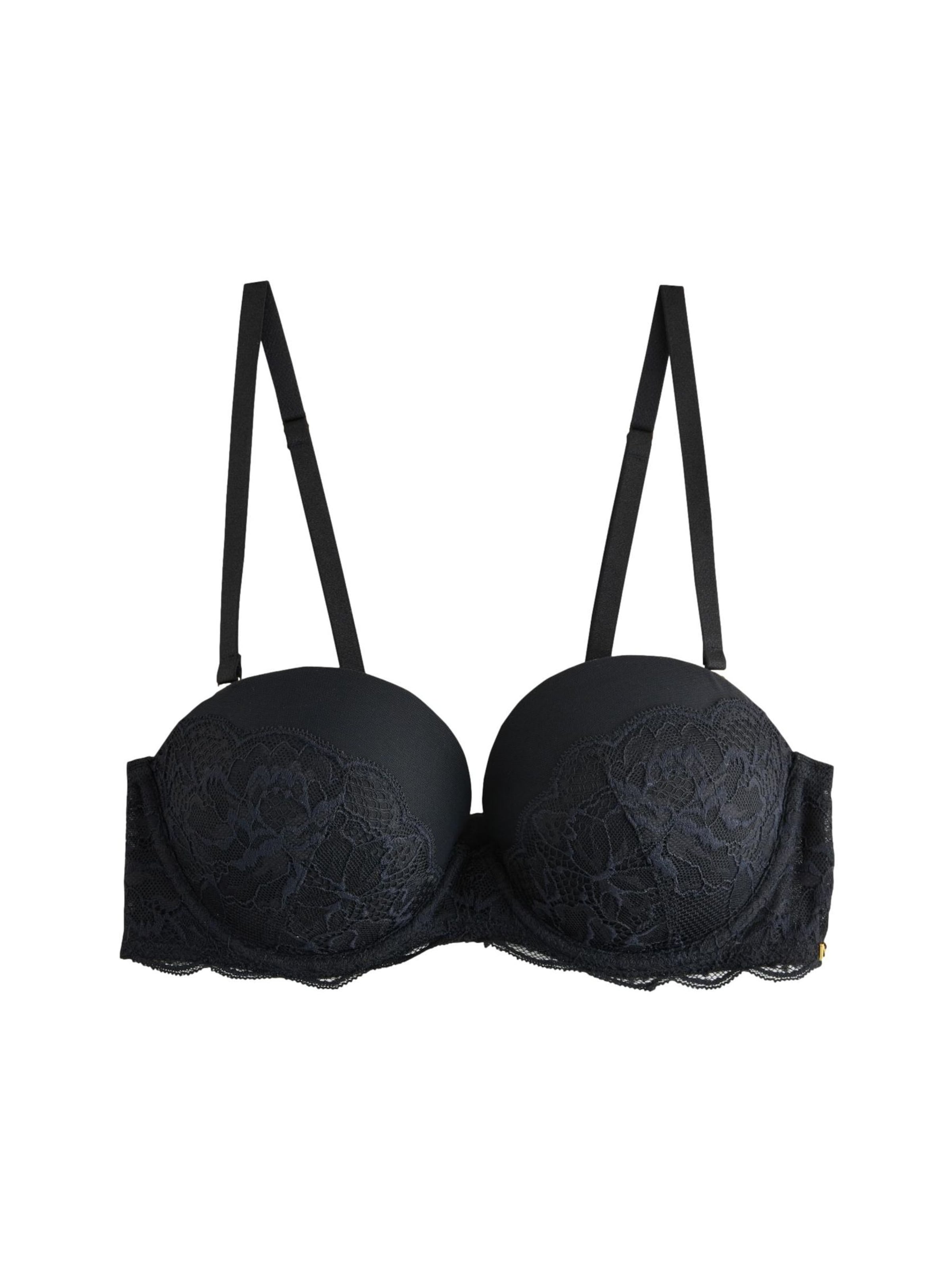 Next Push-up Rinnahoidja 'Wow', värv must: eest vaates