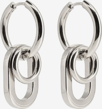 Fräulein Wunder - Pendientes 'Triple' en plata: frente