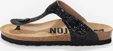 Bayton - Zapatos abiertos 'MERCURE' en negro: frente