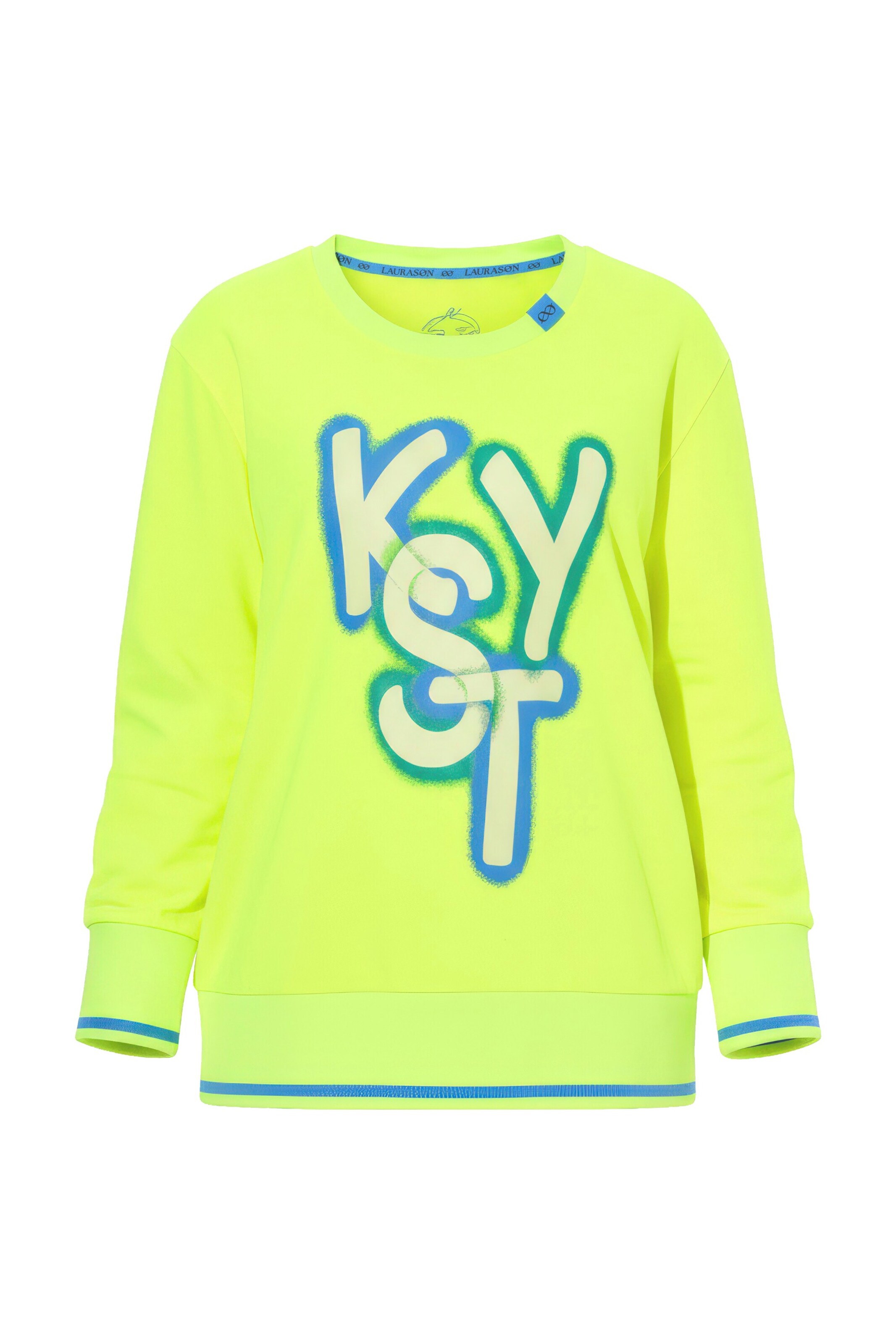 LAURASØN Sweatshirt in Yellow: front