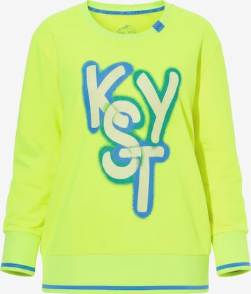 LAURASØN Sweatshirt in Yellow: front