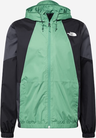 THE NORTH FACE Rovný strih Outdoorová bunda 'Farside' - Zelená: predná strana