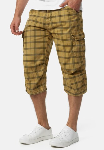 INDICODE JEANS Regular Cargo Pants 'Nicolas' in Beige