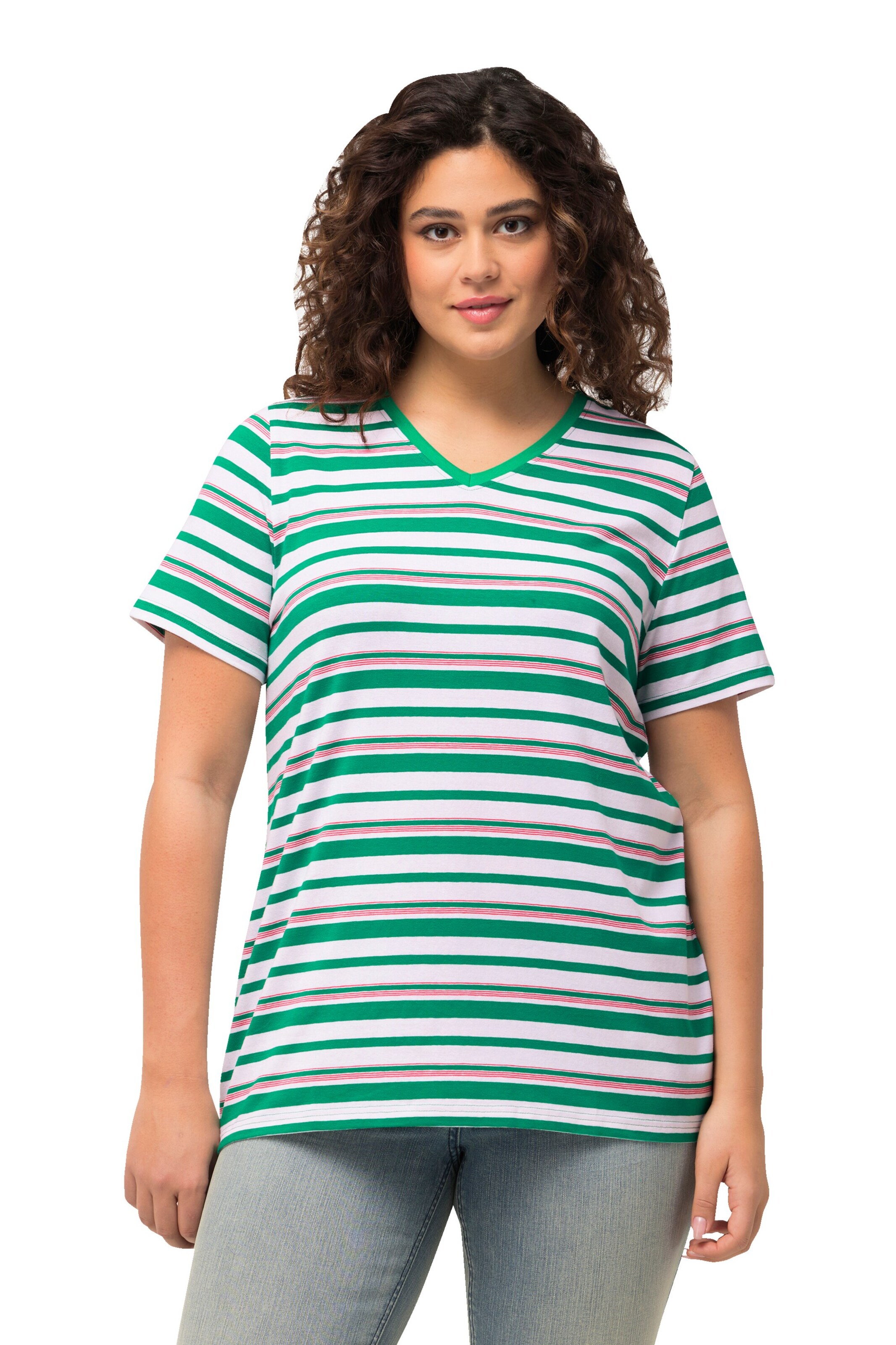 Ulla Popken Shirt in Grün: Vorderseite