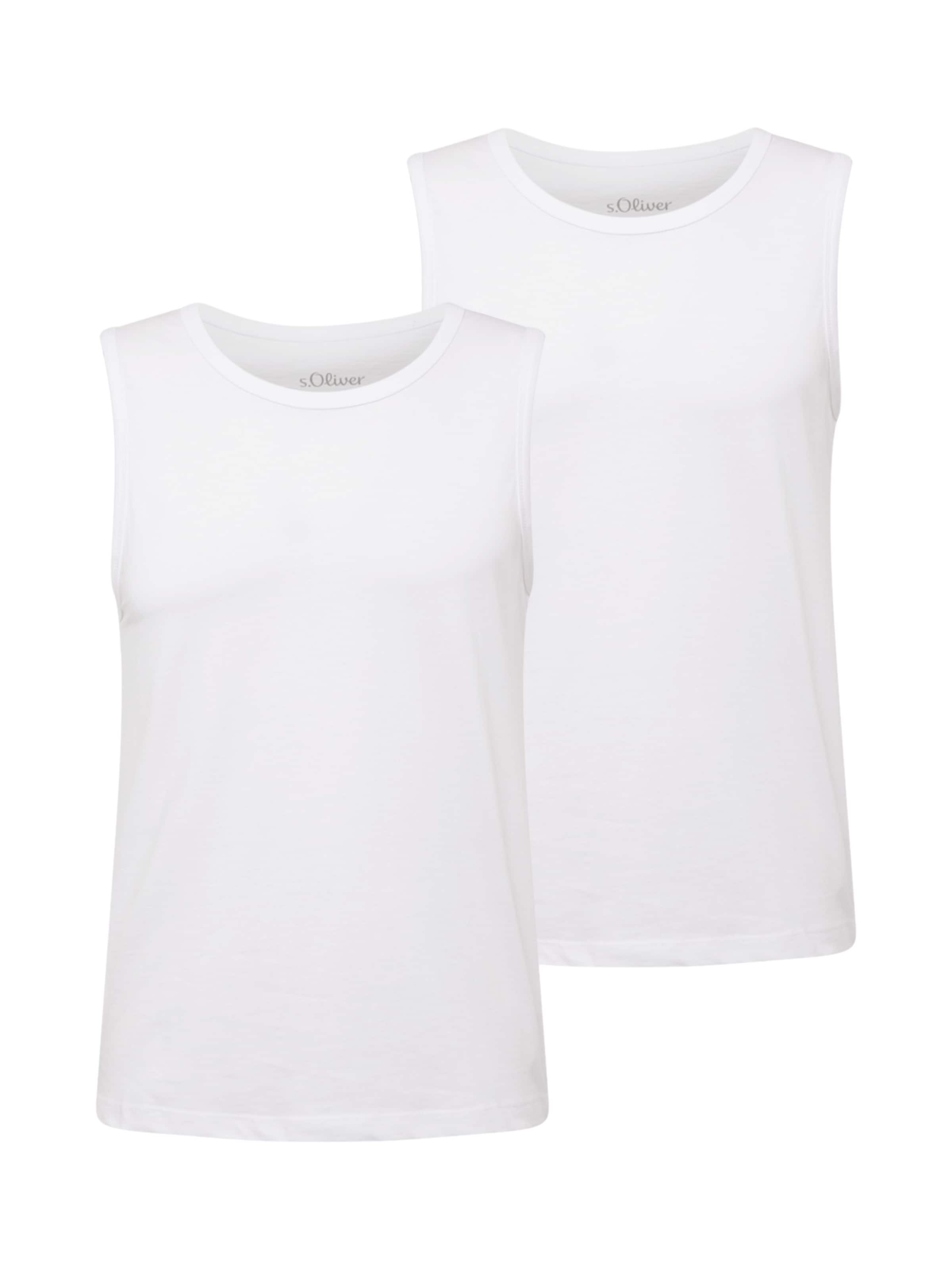 T-Shirt s.Oliver en blanc : devant