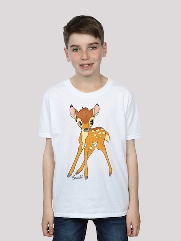 F4NT4STIC Shirt 'Bambi Classic' in Wit: voorkant
