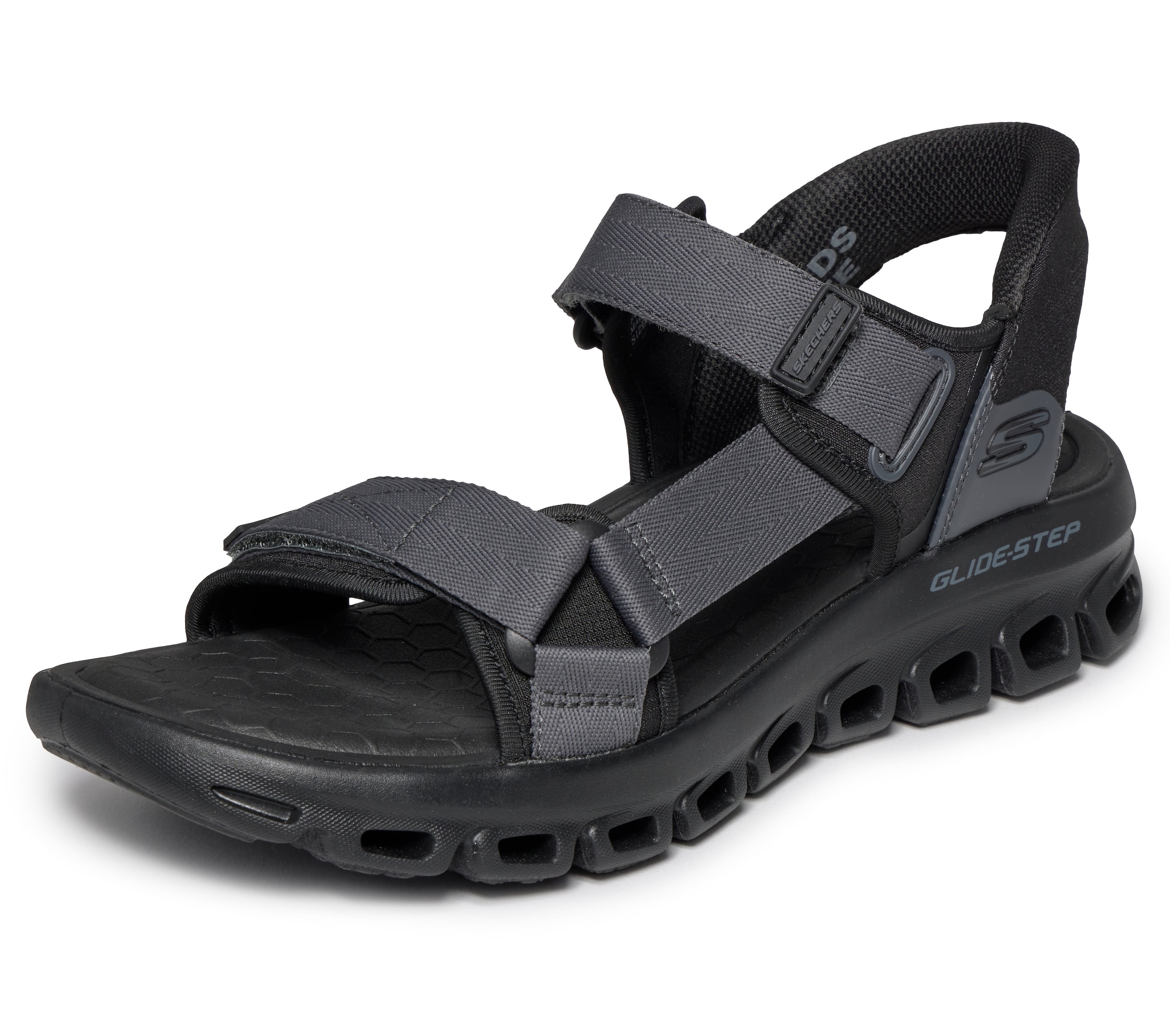SKECHERS Sandals in Black: front