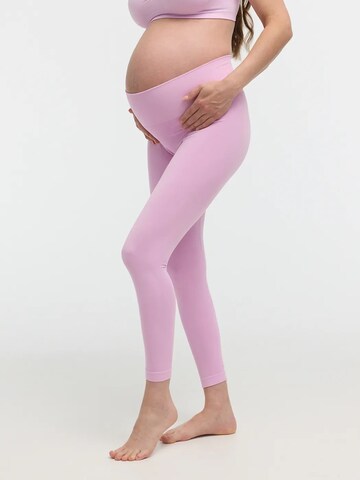 Skinny Leggings 'Seamless Umstandsleggings' di cfab in lilla