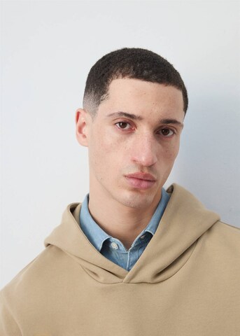 MANGO MAN Sweatshirt 'Fanbon2' in Beige