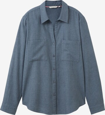 TOM TAILOR Blouse in Blauw: voorkant