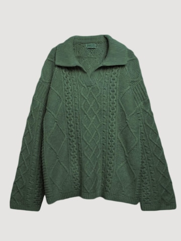 Felpa di GUESS in verde: frontale