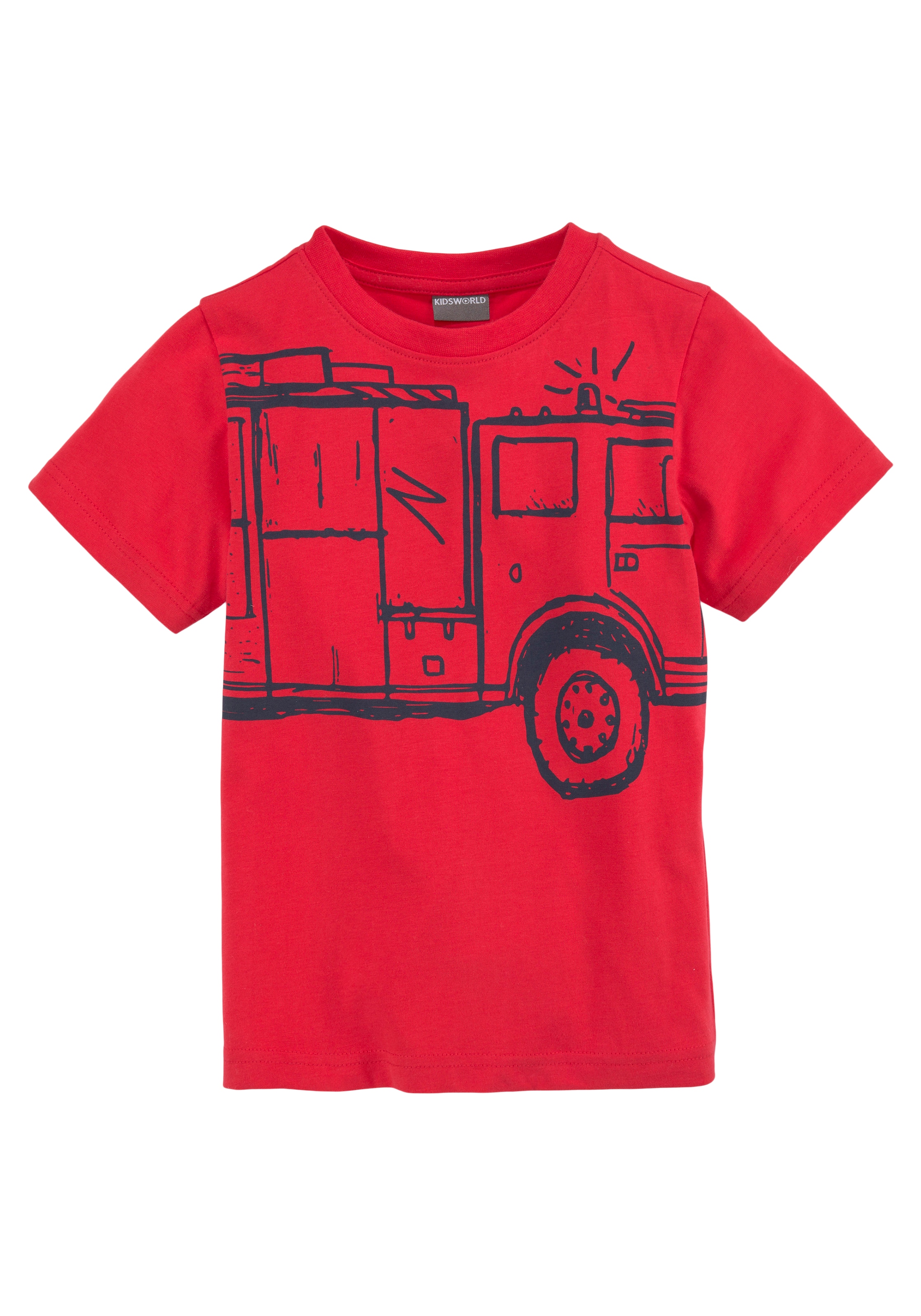 Kidsworld T-Shirt in Rot: Vorderseite