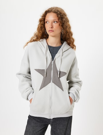 Koton Sweatjacke in Grau: Vorderseite